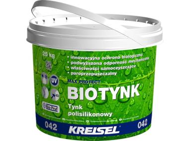 Zdjęcie: Tynk poliuretanowo-silikonowy Biotynk 042 Max Protect 25 kg KREISEL