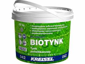 Tynk poliuretanowo-silikonowy Biotynk 042 Max Protect 25 kg KREISEL