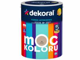 Farba lateksowa Moc Koloru cafe latte 5 L DEKORAL