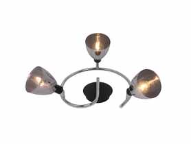 Lampa Spirala Fog 3 czarna ADRILUX