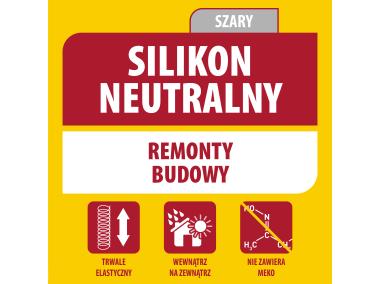 Zdjęcie: Silikon neutralny 280 ml szary SOUDAL