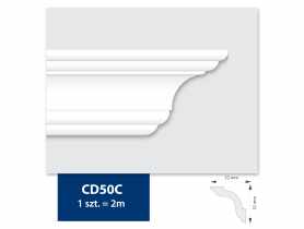Listwa sufitowa Home&Me CD50C biała 5,2x5,2 cm DMS