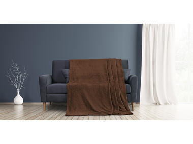 Zdjęcie: Koc Nessa brown 70x150 cm AMELIA HOME