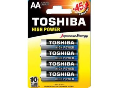 Zdjęcie: Bateria alkaliczna AA 4 szt. TOSHIBA