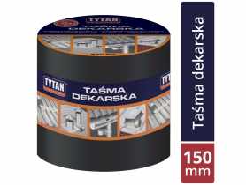 Taśma dekarska uszczelniająca wzmocniona, kolor grafitowy RS TAPE 15 cm x 10 m TYTAN PROFESSIONAL