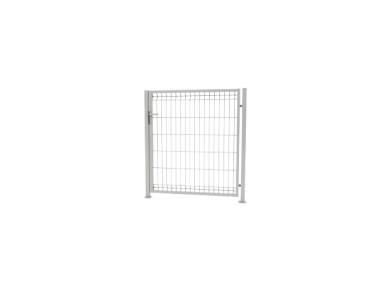 Zdjęcie: Furtka 3D 100x123 cm prawa ocynk komplet BETAFENCE