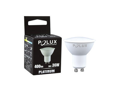 Zdjęcie: Żarówka LED GU10 SMD 4,8 W WW 400 lm Platinum POLUX