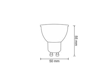 Zdjęcie: Żarówka LED GU10 SMD 4,8 W WW 400 lm Platinum POLUX