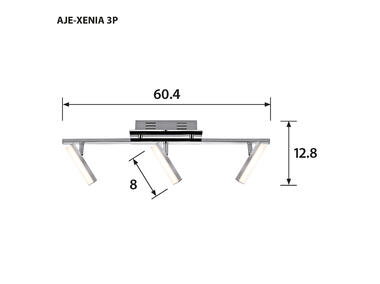 Zdjęcie: Listwa led aje-xenia 3p 1200lm 3x4,6w ACTION