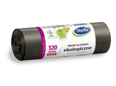 Zdjęcie: Worki na śmieci ekologiczne 120 L - 10 szt. ldpe STELLA