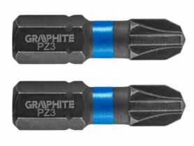 Bity udarowe PZ3 x 25 mm - 2 szt. GRAPHITE