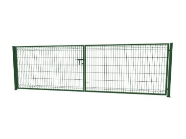 Zdjęcie: Brama 3D 400x123 cm ocynk 6005 komplet BETAFENCE