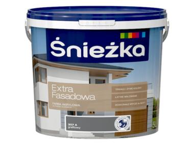 Zdjęcie: Farba extra fasadowa grafit A 5 L ŚNIEŻKA