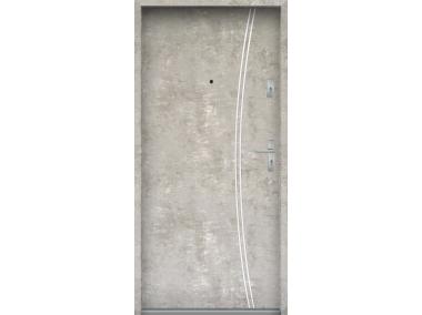 Zdjęcie: Drzwi wejściowe do mieszkań Bastion R-61 Beton naturalny 80 cm lewe OSP KR CENTER