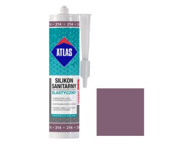 Zdjęcie: Silikon sanitarny elastyczny, 214 wrzosowy, 280 ml ATLAS