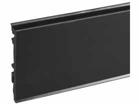 Listwa przypodłogowa PVC Masterline 1,3x8 cm, 2,2 m Czarny RAL 9005 Mat CEZAR
