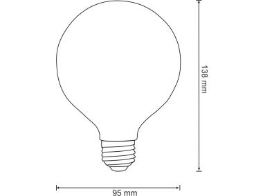 Zdjęcie: Żarówka dekoracyjna Edideco G95 E27 4 W  Soft COG POLUX