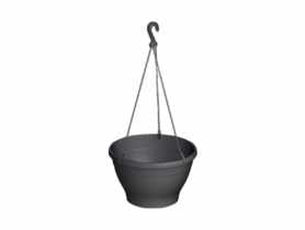 Doniczka wisząca Melrose 26 cm antracyt VERDENIA