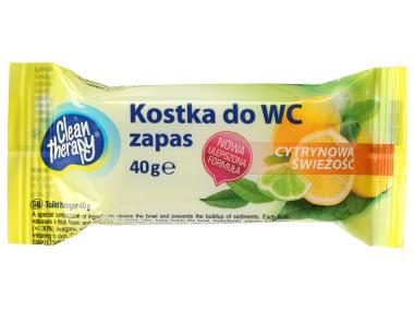 Zdjęcie: Kostka do WC 40 g cytrynowa świeżość CLEAN THERAPY