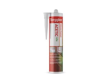 Zdjęcie: Uszczelniacz silikonowy Acetic Life szary 310 ml TORGGLER