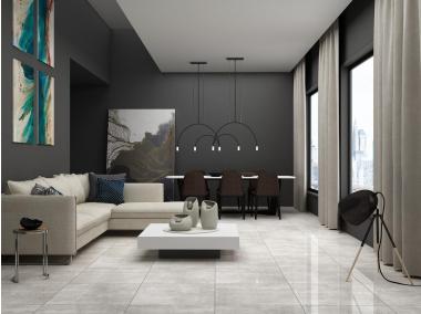 Zdjęcie: Płytki podłogowe Cemento Siena dark grey matt 60x60 cm NETTO