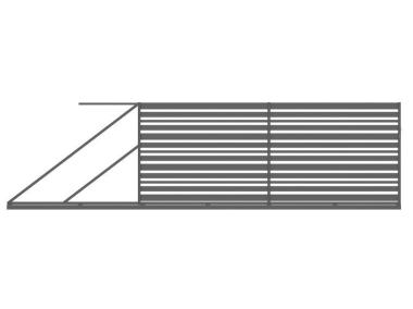 Zdjęcie: Brama przesuwna Sonia 4x1,5 m stal ocynk+ral7016 struktura lewa POLBRAM