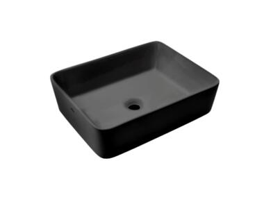 Zdjęcie: Umywalka nablatowa Paros Invena Trend 47,5cm czarny półmat INVENA