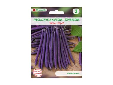 Zdjęcie: Fasola zwykła karłowa Purple teepee nasiona tradycyjne 35 g W. LEGUTKO