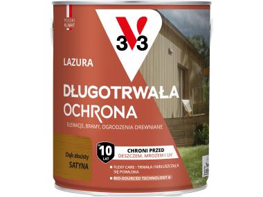 Zdjęcie: Lazura długotrwała ochrona Dąb złocisty 2,5L V33