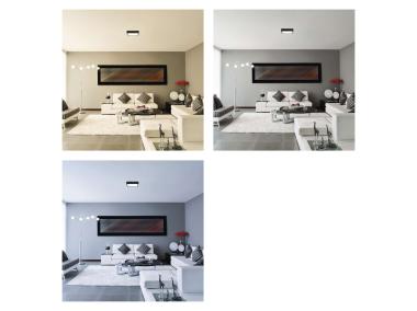 Zdjęcie: Panel LED natynkowy Nexxo, kwadrat, czarny, 21W, CCT EMOS