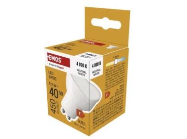 Zdjęcie: Żarówka LED Basic MR16 GU10 5,2 W (40 W) 450 lm 450 lm neutralna biel EMOS