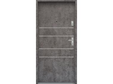 Zdjęcie: Drzwi wejściowe do mieszkań Bastion A-30 Beton ołówkowy 80 cm (NW) lewe ODR KR CENTER