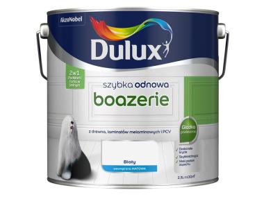 Zdjęcie: Farba akrylowa Szybka Odnowa Boazerie biały mat 2,5 L DULUX