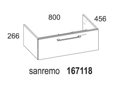 Zdjęcie: Szafla podumywalkowa Modo Slim 80 cm sanremo D4702 ELITA