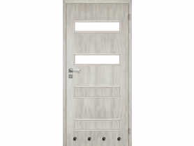 Drzwi wewnętrzne 60 cm prawe 2/4 dąb srebrny lakierowany Milano VOSTER