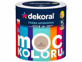 Farba lateksowa Moc Koloru karmelowy beż 2,5 L DEKORAL
