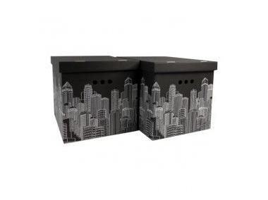 Zdjęcie: Pudło XL City 2 szt. 32x32x42 cm BERTONI