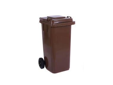 Zdjęcie: Pojemnik na odpady, śmieci brązowy 120 L RIM KOWALCZYK