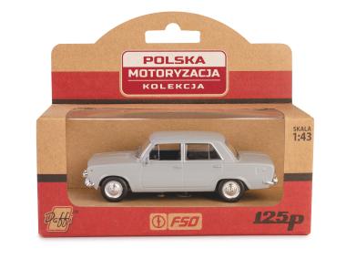 Zdjęcie: Model metalowy Prl Fiat 125P Fh02A-04-02 11254928 popielaty DAFFI