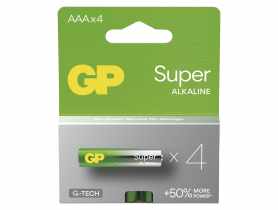 Bateria alkaliczna GP SUPER AAA (LR03) 4PP EMOS