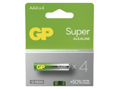 Zdjęcie: Bateria alkaliczna GP Super AAA (LR03) 4PP EMOS