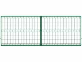 Brama dwuskrzydłowa 3D 4x1,5 m ocynk+ral6005 POLBRAM