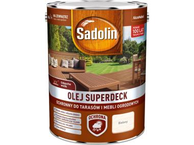 Zdjęcie: Olej Superdeck bielony 5 L SADOLIN