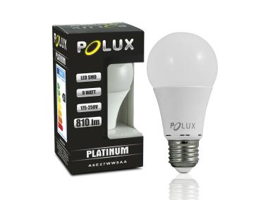 Zdjęcie: Żarówka LED A60 E27 10 W 806 lm aluminium biala POLUX