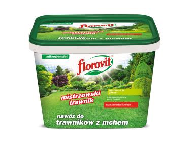 Zdjęcie: Nawóz do trawników z mchem wiadro 8 kg FLOROVIT