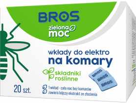 Wkłady do elektro Zielona Moc na komary 20 szt. BROS