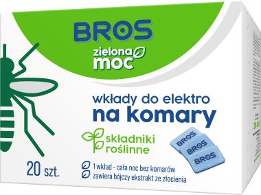 Zdjęcie: Wkłady do elektro Zielona Moc na komary 20 szt. BROS