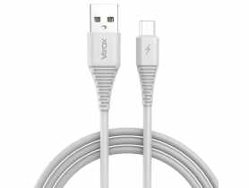 Kabel USB - micro USB 1 m biały VA0055 VAYOX