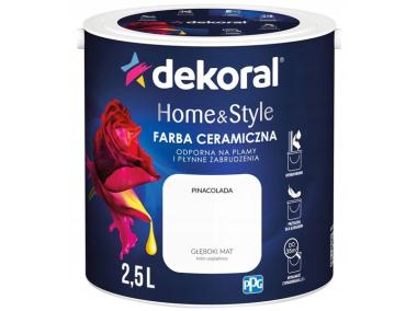 Zdjęcie: Farba ceramiczna Home&Style pinacolada 2,5 L DEKORAL