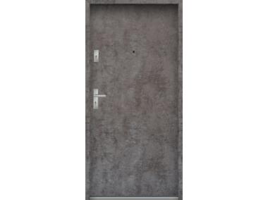 Zdjęcie: Drzwi wejściowe do mieszkań Bastion N-02 Beton ołówkowy 80 cm prawe OSPŁ KR CENTER